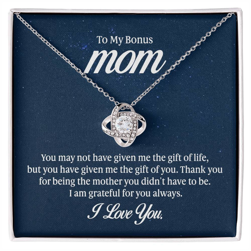 Love Knot Necklace - To My Bonus Mom