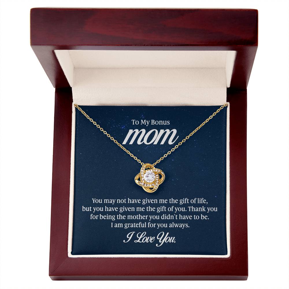 Love Knot Necklace - To My Bonus Mom